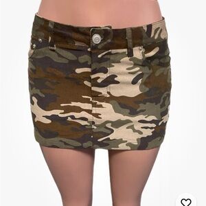 Camouflage Mini Skirt